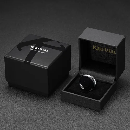 Miniatura 110 de King Will Alianza de boda de carburo de tungsteno para hombres y mujeres, anillos de promesa para parejas abovedados de alto pulido