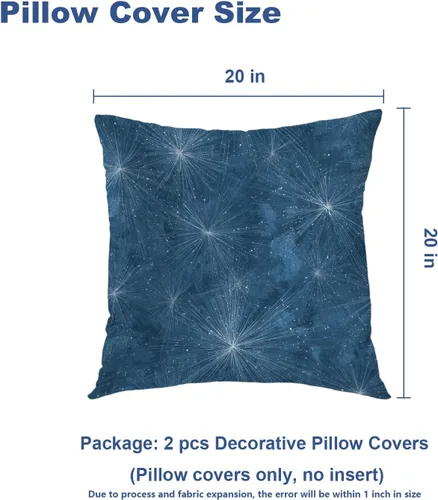 Miniatura 25 de Batmerry Flowers with Stems Throw Pillow Covers, Beautiful Floral Decorative Pillow Covers Digital Printing Blended for Couch Sofa Bed Invisible