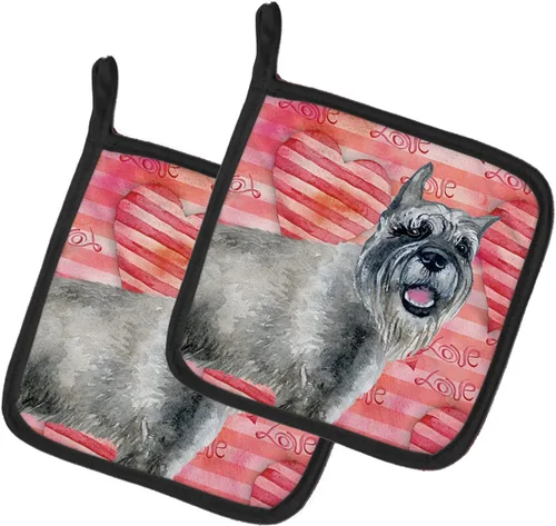 Miniatura 16 de Caroline's Treasures BB9655PTHD - Juego de soportes para ollas de cocina resistentes al calor, almohadillas calientes para horno, 7 1/2 x 7 1/2