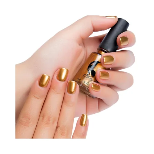 Miniatura 50 de Esmalte de uñas plateado, efecto espejo metálico, decoración de uñas metálica de larga duración no desprendible, esmalte de uñas brillante para 12#