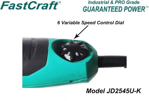 Miniatura 8 de Herramienta oscilante/multiherramienta – FastCrat PRO Modelo JD2545U-K con cable de alta gama 5 años de garantía 5.0A nominal pico 2.4A/sin llave/6