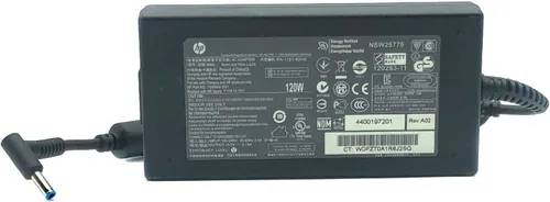 Miniatura 2 de HP Adaptador de CA original de 120 W 710415-001 709984-003, negro, propietario, 2 pines, 19.5 V CC, 1A, 120 W, compatible con computadoras portátiles