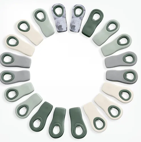 Miniatura 32 de COOK WITH COLOR Clips para bolsas de chips con imán para almacenamiento de alimentos con agarre hermético para bolsas de pan, bolsas de aperitivos