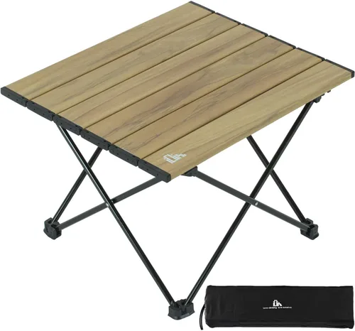 Miniatura 13 de iClimb Mesa plegable de camping compacta ultraligera con bolsa de transporte (plata - L)