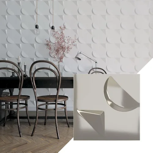 Miniatura 28 de Ekena Millwork WP12X12APWH 11 7/8 pulgadas de ancho x 11 7/8 pulgadas de alto Apollo EnduraWall Decorativo 3D Panel de pared cubre 0.98 pies