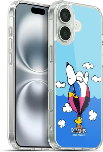 Miniatura 187 de Head Case Designs Funda de gel con licencia oficial de Peanuts Snoopy & Woodstock Halfs and Laughs [protección de grado militar] compatible