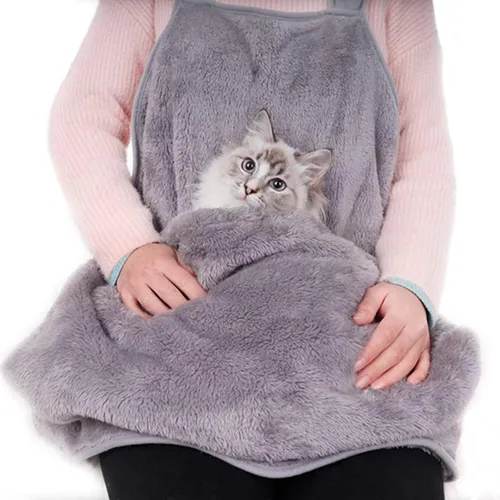Miniatura 7 de Portador para gatos y mascotas, delantal, chaleco suave, bolsa de transporte para mascotas en el hombro para mascotas, para mascotas, bolsa frontal