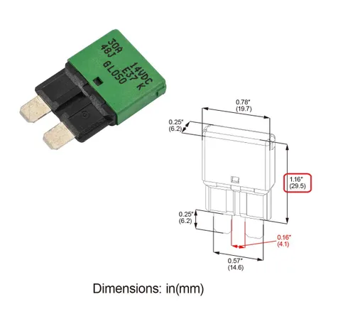 Miniatura 4 de GLOSO Disyuntores ATC/ATO de perfil bajo con reinicio automático E37 (T1) (30A - 3 unidades)