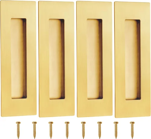 Miniatura 11 de Malimali Tirador de puerta ovalado negro de 6 pulgadas, tiradores de acero inoxidable para armario, manijas de puerta corrediza de granero