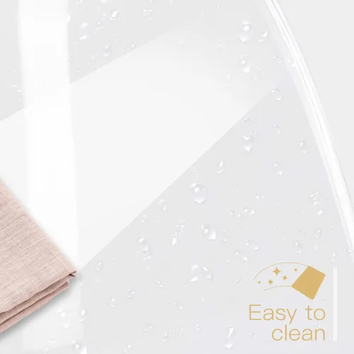 Miniatura 4 de Silla de escritorio de acrílico transparente, moderna, pequeña, con ruedas, linda silla de plástico sin brazos, silla de plástico Lucite