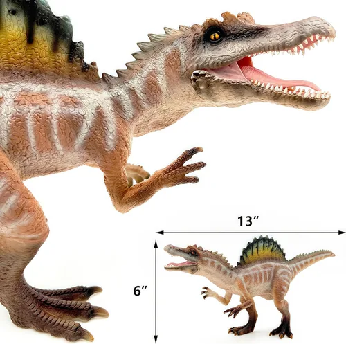 Miniatura 9 de Gemini&Genius Figura de Acción de Spinosaurus con Mandíbula Móvil, Juguete de Dinosaurio para Niños, Educación Científica Temprana sobre