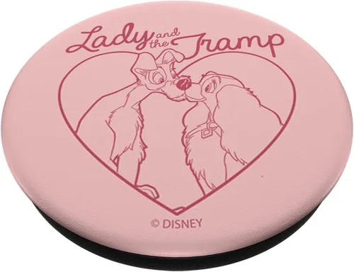 Miniatura 2 de Disney Lady And The Tramp Heart Rettrait PopSockets agarre y soporte para teléfonos y tabletas