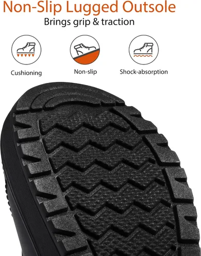 Miniatura 2 de DREAM PAIRS Botas de nieve de invierno para mujer, con cordones, impermeables, aisladas, botas de pato a media pantorrilla con forro de piel