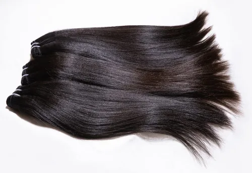 Miniatura 6 de Últimos 5 años 10 pulgadas corto ligero Yaki recto relajado recto recto cabello humano crudo 1 paquete Natural grueso yaki rizado recto un donante