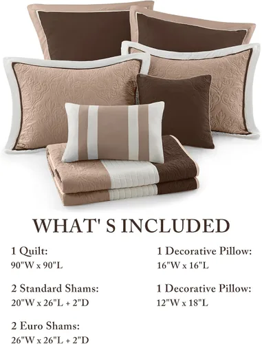 Miniatura 6 de Madison Park Attingham - Juego de edredón reversible, colcha transpirable para todas las estaciones, capas de ropa de cama ligeras y acogedoras