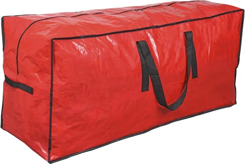 Miniatura 9 de Bolsa grande de almacenamiento para árbol de Navidad de 65 pulgadas, de la marca Primode Rojo