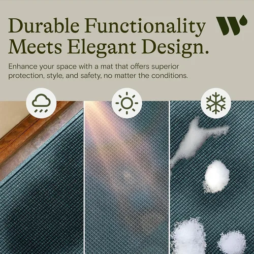 Miniatura 6 de Bungalow Flooring Waterhog - Felpudo para interiores y exteriores, 4 pies x 6 pies, fabricado en EE. UU., cubierta de piso duradera y decorativa