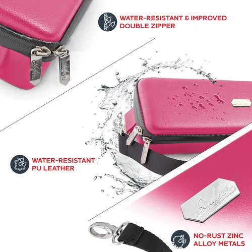 Miniatura 2 de Quiver Time Estuche de transporte de tarjetas Pink Bolt para cartas de Pokémon y otros juegos TCG, bolsa de almacenamiento para cartas de Rosa