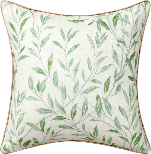 Miniatura 36 de VOGOL Juego de 2 fundas de almohada, 18 x 18 pulgadas, patrón de pájaros verdes, estampado de flores y pájaros verdes, fundas de cojín para cama