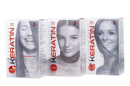 Miniatura 4 de Keratin Hair Smoothing System - Tratamiento profesional de salón con champú aclarador, chocolate, 4 onzas líquidas