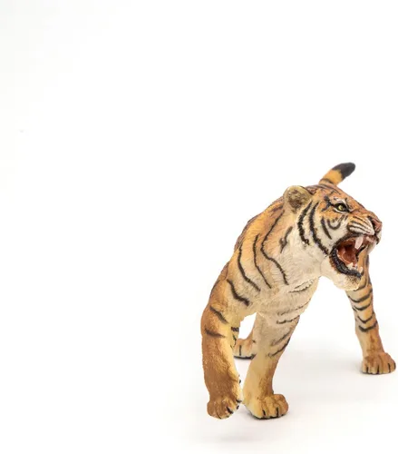 Miniatura 5 de Papo - Figura realista de tigre rugiente para niños - A partir de 3 años - Colección de depredadores de la selva - Juego educativo de animales