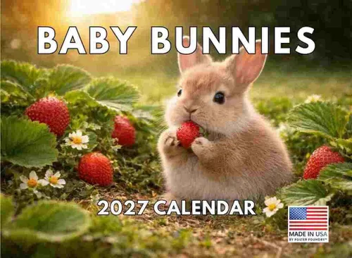 Miniatura 9 de Calendario alpaca 2026, calendario mensual de pared de 12 meses Hecho en Estados Unidos.