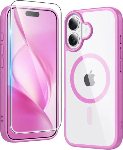 Miniatura 405 de FNTCASE Funda para iPhone 13 Pro-Max: Fundas magnéticas transparentes compatibles con Magsafe Slim anti amarillamiento protección contra caídas
