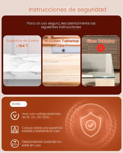 Miniatura 8 de FEPPO Alfombra de Calentamiento de Alimentos, Película de Calentamiento de Grafeno de Alta Tecnología Mejorada, Bandeja de Calentamiento Eléctrica