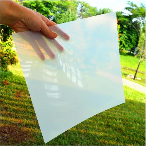 Miniatura 2 de Paquete de 12 plantillas en blanco de 7.5 mil 12 x 12 pulgadas para vinilo Cricut, acetato de PET translúcido lechoso, silueta