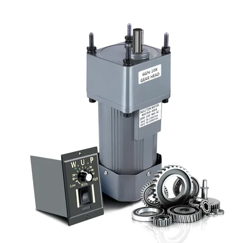 Miniatura 10 de Motor de alto par de CA, motor eléctrico monofásico reversible de 110 V 60 W con controlador ajustable de velocidad variable motor con engranaje