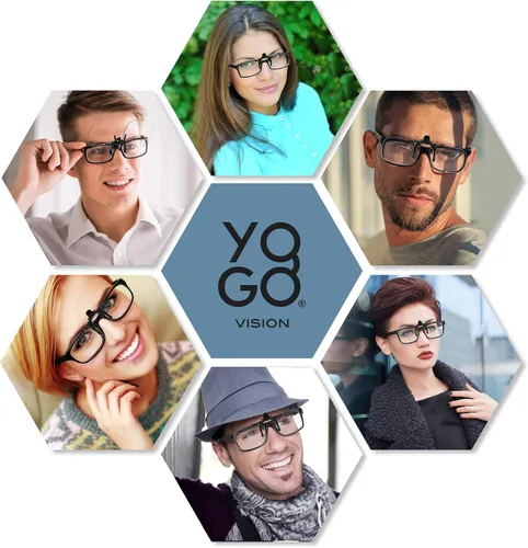 Miniatura 4 de Yogo Vision Blue Light Clip on Computer Glasses Video Gaming Glasses Easy Fit Digital Eyestrain Eye Protection (2 Pack)