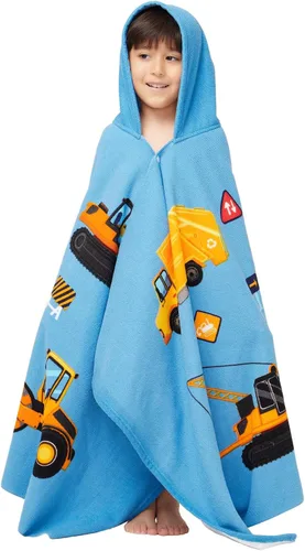 Gealaek Toalla con capucha para niños pequeños de 5 a 12 años, toalla de baño, piscina, playa, extra grande, suave y absorbente, poncho de playa