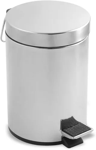 Miniatura 2 de Metaltex Cubo redondo de acero inoxidable con pedales (12 l)