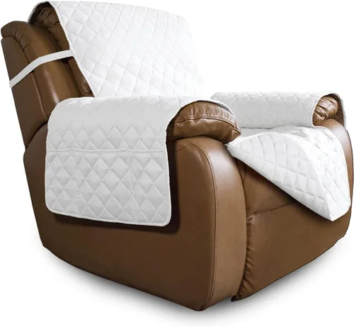 Miniatura 301 de Easy-Going - Funda para sofá, futón y sillón sin reposabrazos, reversible, resistente al agua, para mascotas y niños (azul oscuro/azul claro)