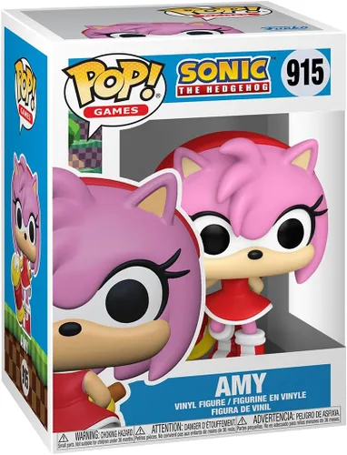 Funko Pop! Games: Sonic - Amy Rose - Sonic The Hedgehog - Figura de vinilo coleccionable - Idea de regalo - Producto oficial - para niños y adultos