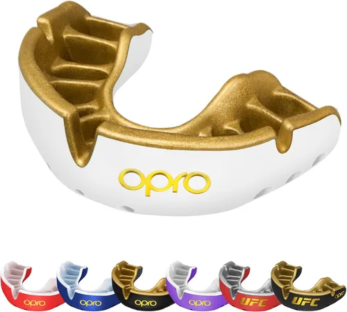 Miniatura 13 de OPRO Protector bucal Gold Level - Protector bucal moldeable con ajuste cómodo de primera calidad y protección multicapa para boxeo, artes marciales