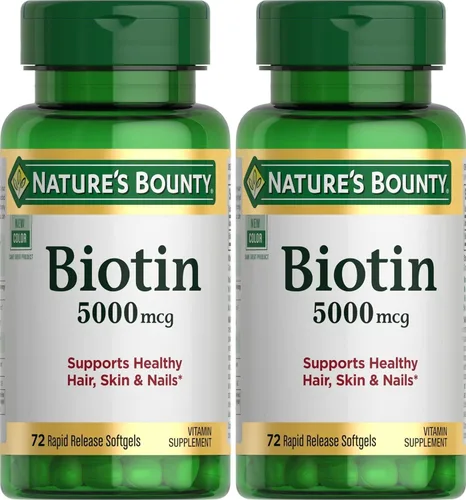 Miniatura 10 de Cápsulas blandas Natures Bounty Biotin, 0,00018 oz, 1, 1