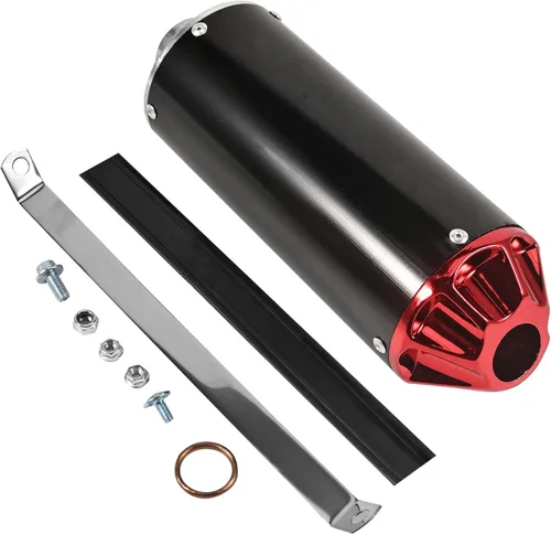 Miniatura 6 de Trkimal Silenciador de escape de 28 mm para CRF50 XR50 KLX SSR Thumpstar TTR YCF Lifan Apollo dbx18 50cc 70cc 90cc 110cc 125cc piezas para motos