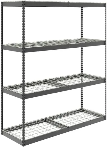 Miniatura 8 de MonsterRax - Estantería de garaje de 24 x 48 x 84 pulgadas, estante atornillado Hammertone - 500 libras por estante de acero de alta calidad