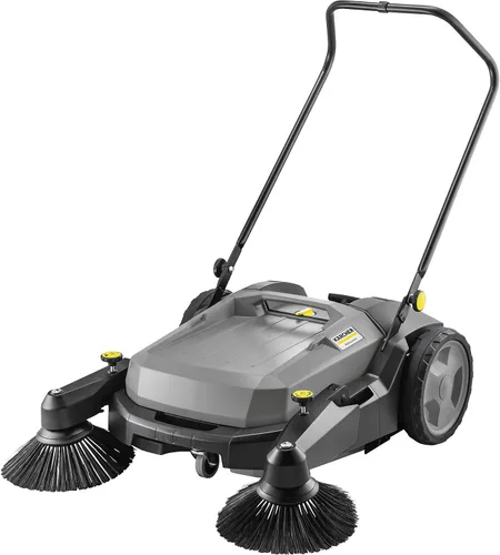 Miniatura 11 de Kärcher Walk Behind Outdoor Push Sweeper S 4 Twin Go!Más para talleres, aceras, entradas o garajes con agarrador de desechos de 5.25 galones, ancho