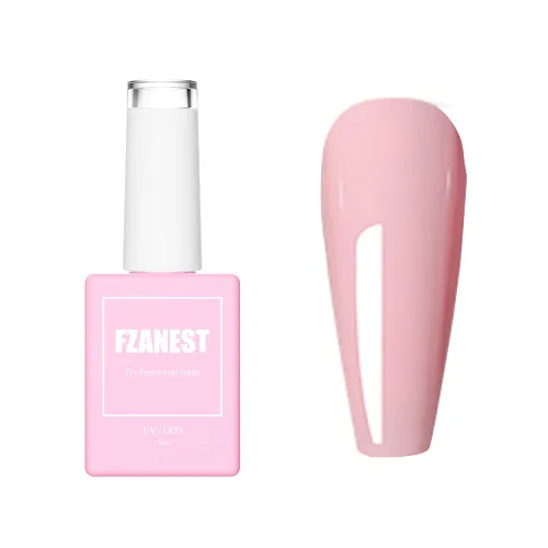 Miniatura 13 de FZANEST Esmalte de uñas en gel azul bebé, color de verano amarillo esmalte en gel para arte de uñas removible LED UV #D15