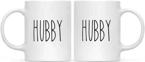 Miniatura 13 de Andaz Press Simple Farmhouse - Decoración rústica de otoño para cocina, 11 onzas, taza de té de café de cerámica, regalo para parejas, bestia