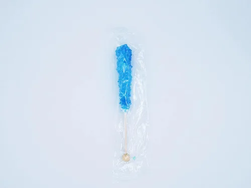 Miniatura 3 de Blue Rock Candy Sticks '72 Pack' – Roca de cristal de azúcar Razz azul envuelta individualmente a granel – Perfecto para recuerdos de fiesta, bodas