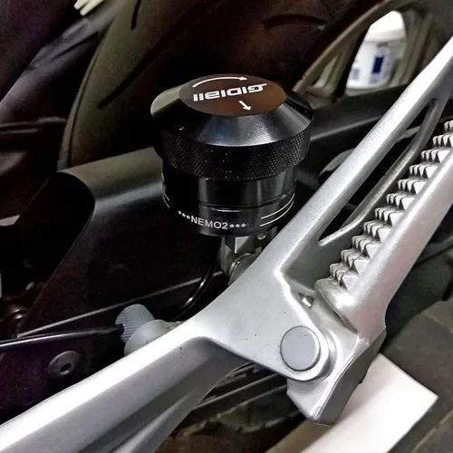 Miniatura 6 de Lubricador de Cadena Universal para Motocicleta, Engrasador Automático con Control Manual, Parte de Aceite para Moto (Negro)