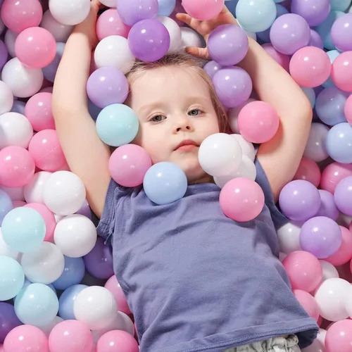 Pelotas de 100 bolas de colores macarrones para hogueras de pelotas, tienda de campaña de juegos, casa de juegos de bebé, piscina, decoración de