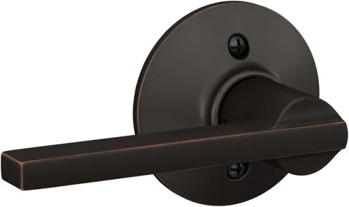 Miniatura 48 de Schlage F10 LAT 626 CEN Latitude - Manilla de puerta con moldura Century, cerradura de paso para pasillo y armario, cromo satinado