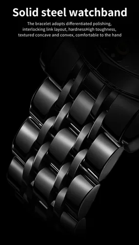 Miniatura 8 de OLEVS Reloj para hombre vestido de negocios diamante analógico cuarzo fecha lujo clásico acero inoxidable impermeable luminoso dos tonos reloj