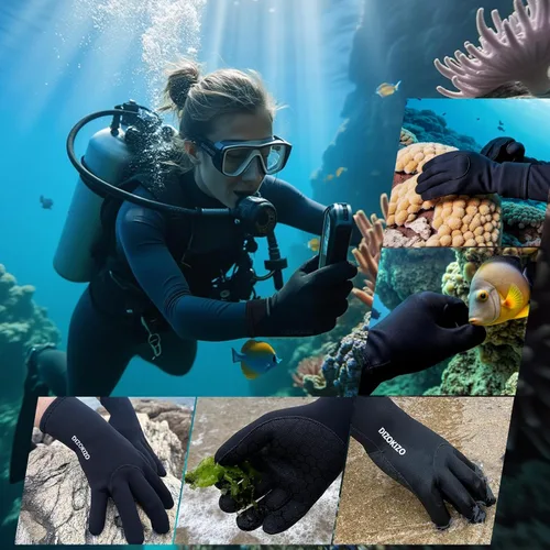 Miniatura 6 de Neoprene Gloves, 3mm Anti-Slip Diving Gloves Waterproof Wetsuit Gloves for Scuba Fishing Kayaking Surfing Swimming
