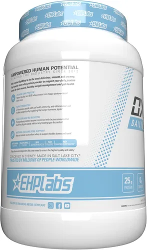 Miniatura 9 de EHP Labs OxyWhey - Aislado de proteína de suero de leche, 25g de alto contenido en proteínas, bajo en carbohidratos, reemplazo de comida sin azúcar
