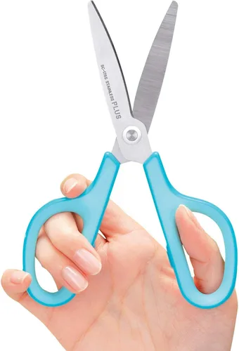 Miniatura 4 de Plus Fit 35061, tijeras curvas grandes, Azul S
